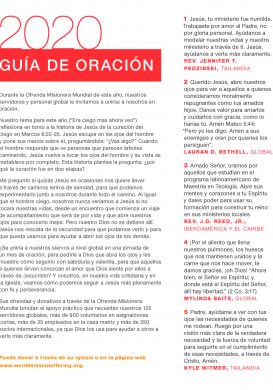 Spanish Prayer Guide 2020