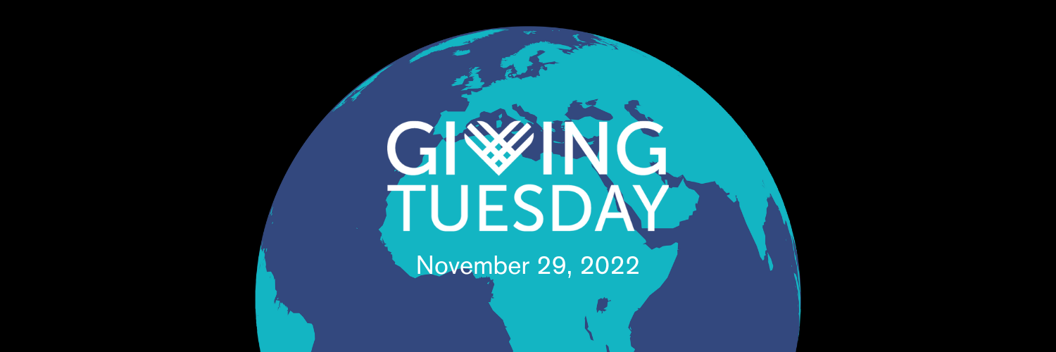 An image of the world and the words GIving Tuesday